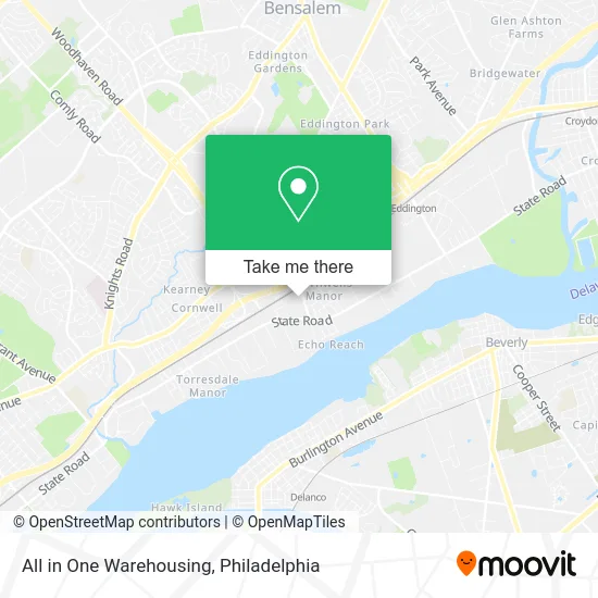 All in One Warehousing map