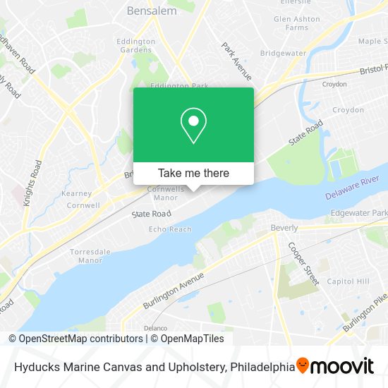 Hyducks Marine Canvas and Upholstery map