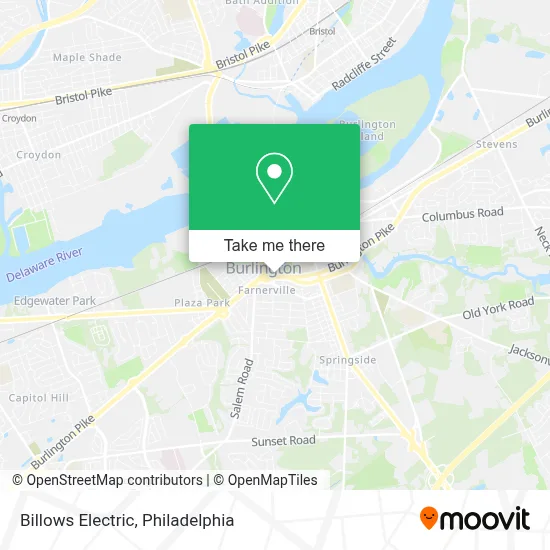 Billows Electric map