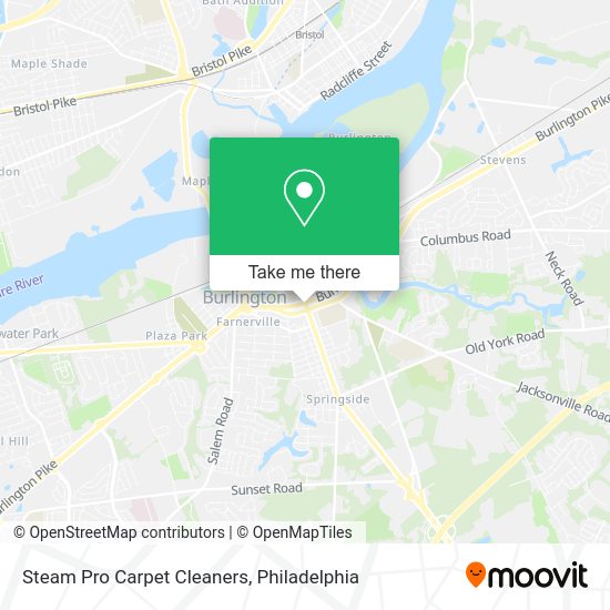 Steam Pro Carpet Cleaners map