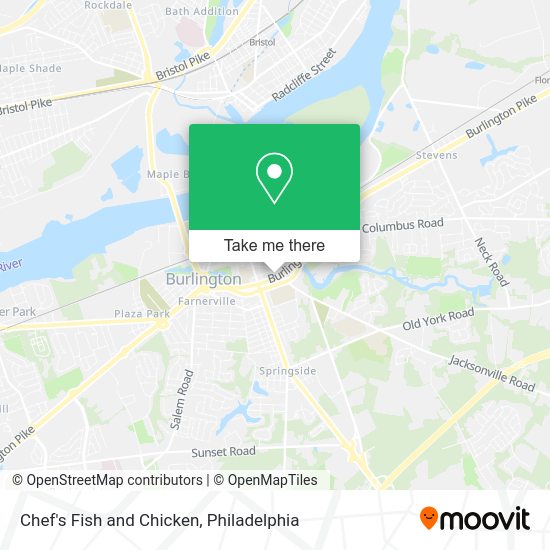 Mapa de Chef's Fish and Chicken