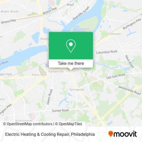 Electric Heating & Cooling Repair map