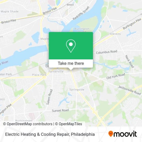 Electric Heating & Cooling Repair map