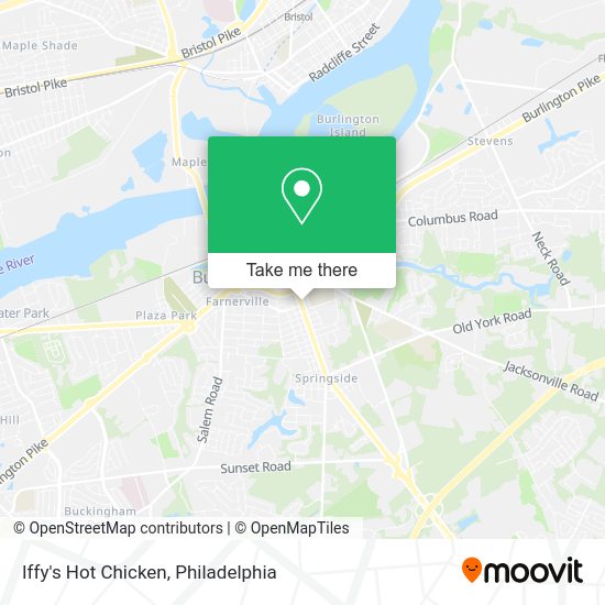 Iffy's Hot Chicken map
