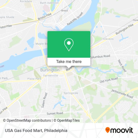 Mapa de USA Gas Food Mart