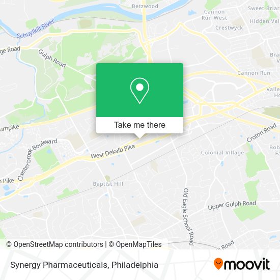 Mapa de Synergy Pharmaceuticals