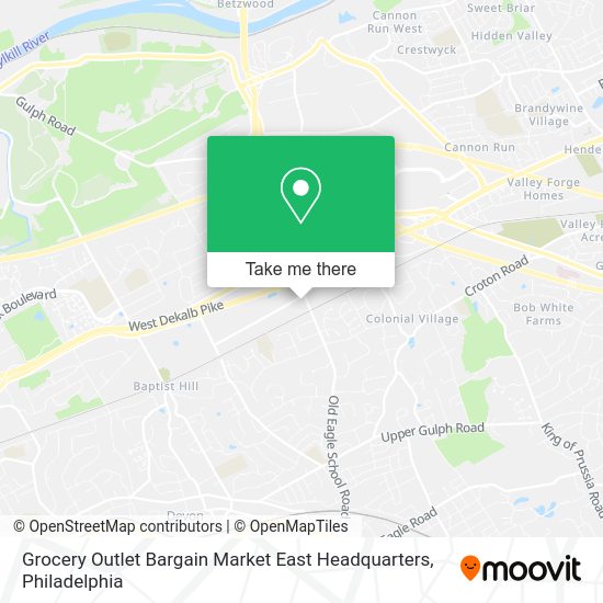 Mapa de Grocery Outlet Bargain Market East Headquarters