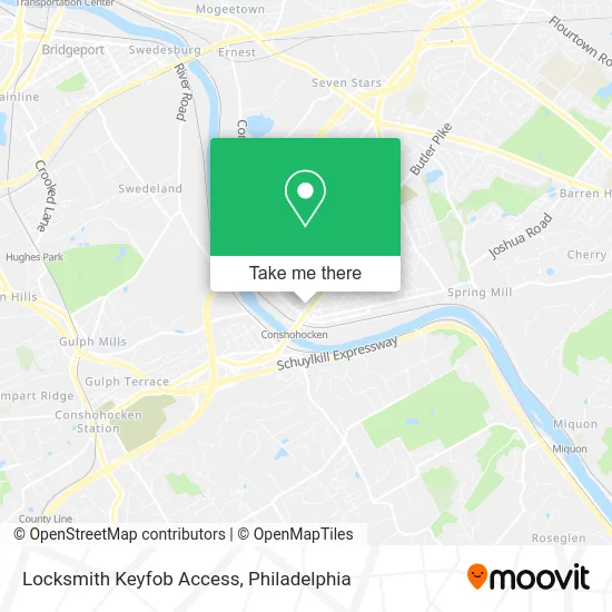 Locksmith Keyfob Access map