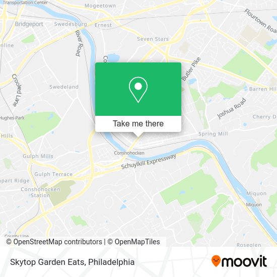Skytop Garden Eats map