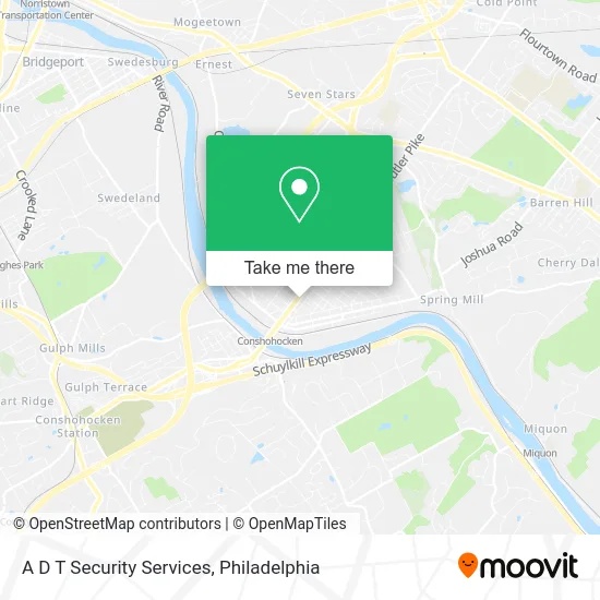A D T Security Services map