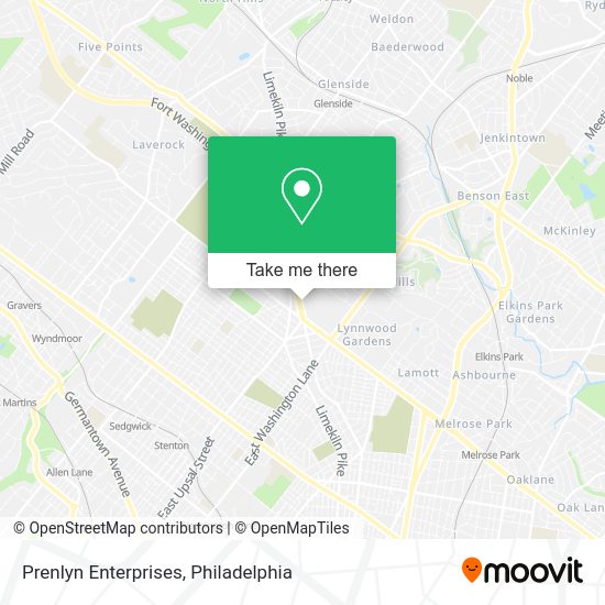 Prenlyn Enterprises map