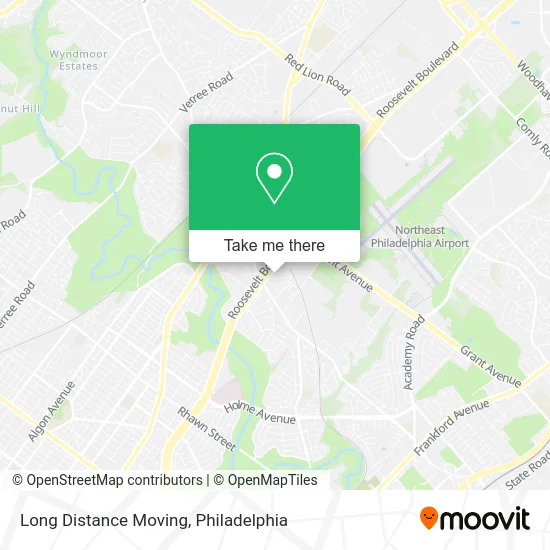 Long Distance Moving map