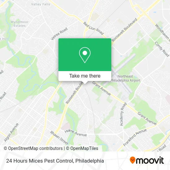 24 Hours Mices Pest Control map