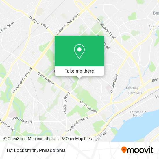 1st Locksmith map
