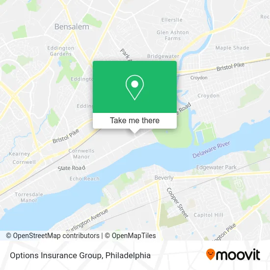 Options Insurance Group map