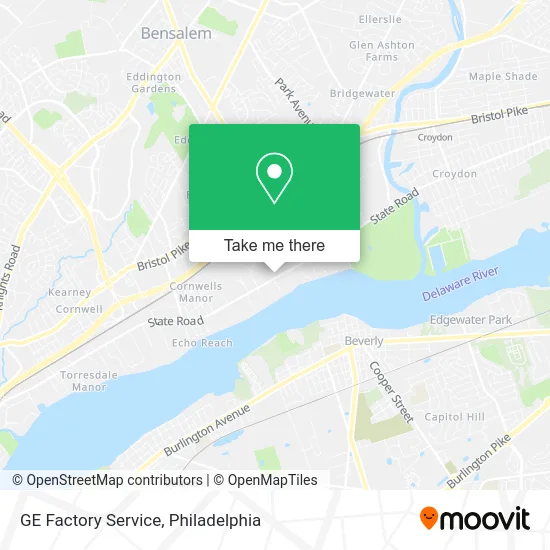 GE Factory Service map