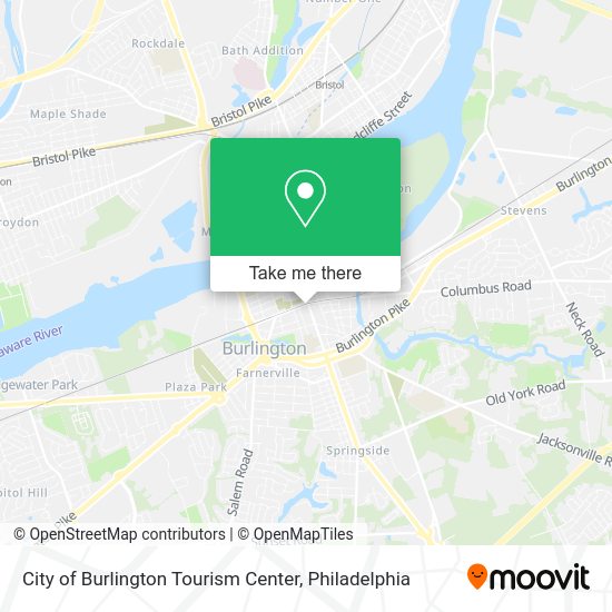 Mapa de City of Burlington Tourism Center