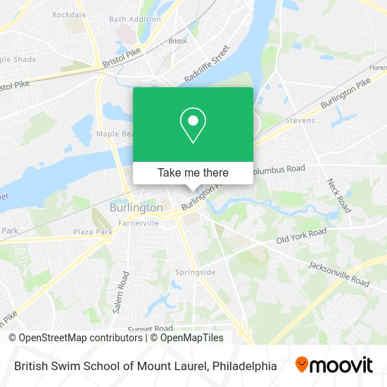 British Swim School of Mount Laurel map