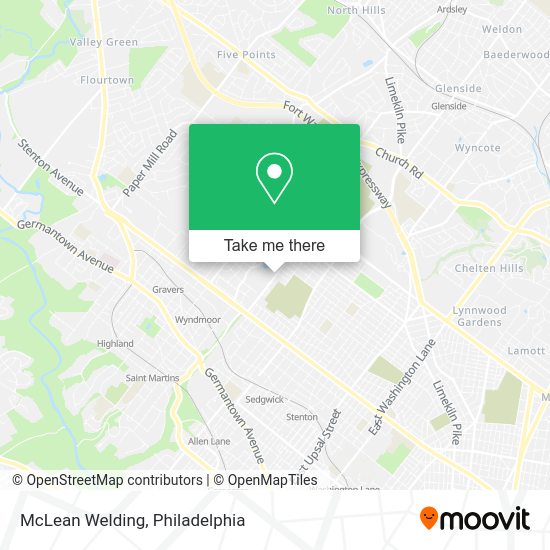McLean Welding map