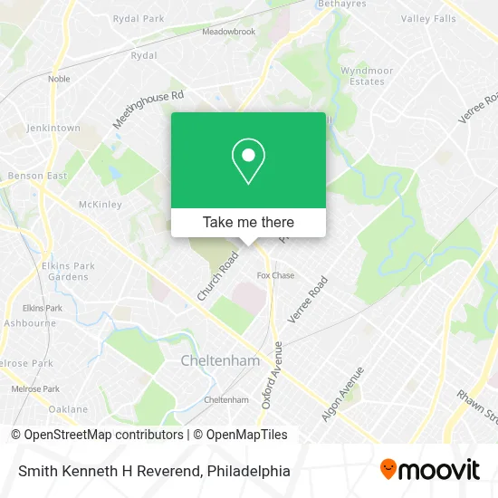 Smith Kenneth H Reverend map