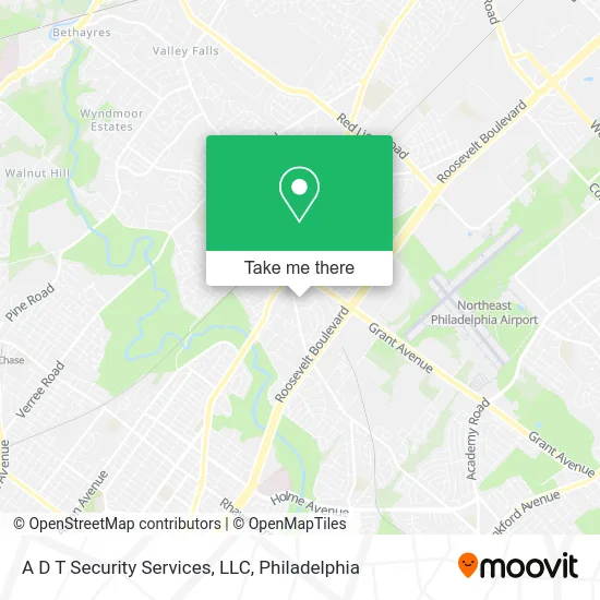 A D T Security Services, LLC map