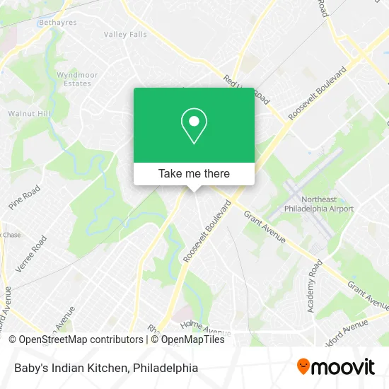 Baby's Indian Kitchen map