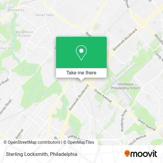Sterling Locksmith map