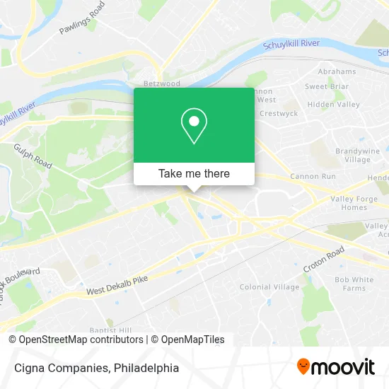 Cigna Companies map