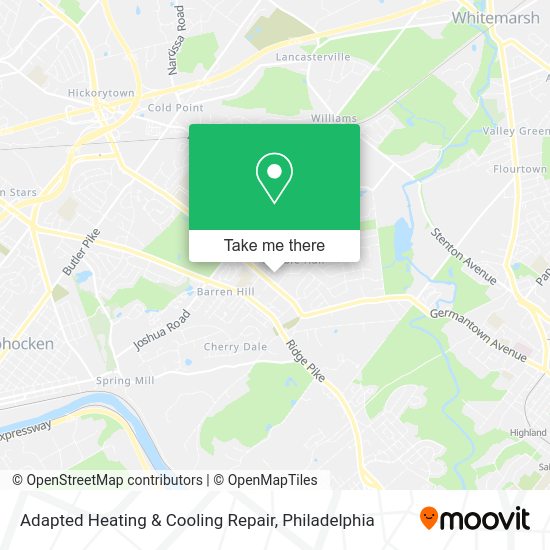 Adapted Heating & Cooling Repair map