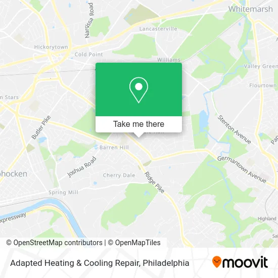 Mapa de Adapted Heating & Cooling Repair