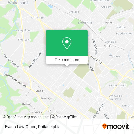 Mapa de Evans Law Office