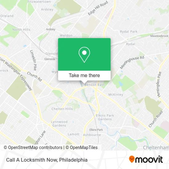 Call A Locksmith Now map