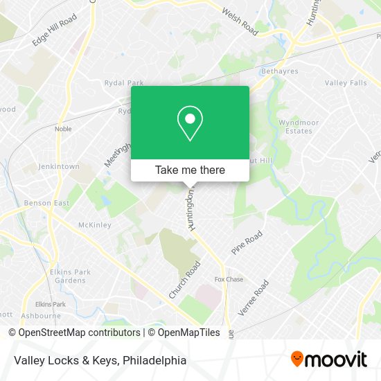 Valley Locks & Keys map