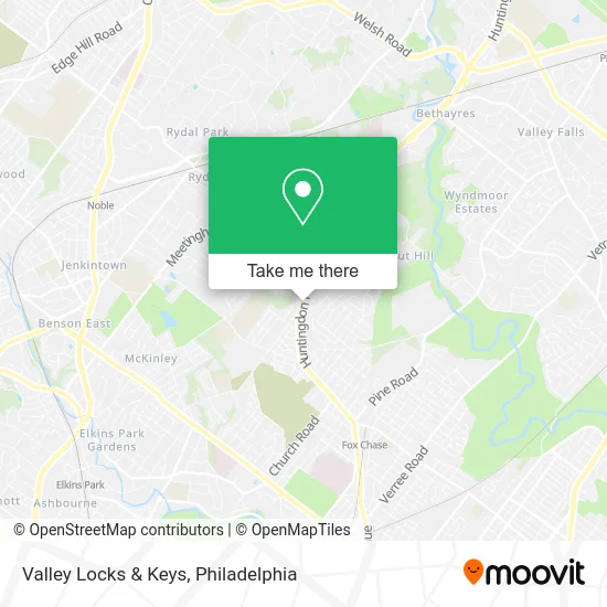 Valley Locks & Keys map