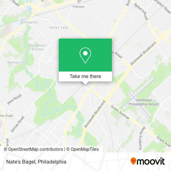 Nate's Bagel map