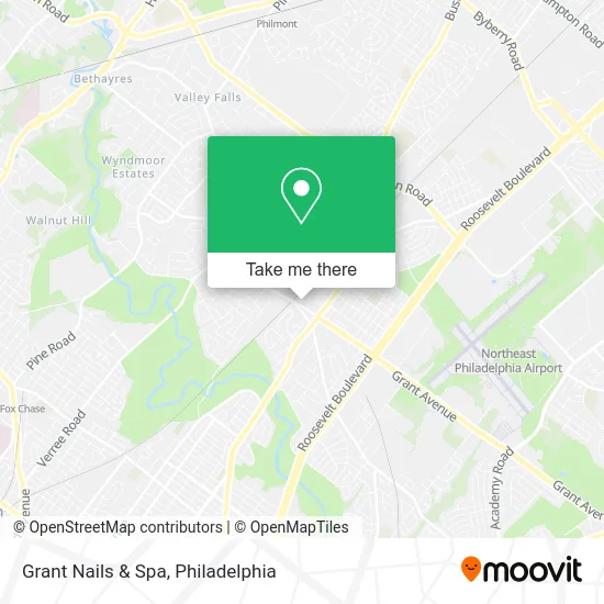 Grant Nails & Spa map