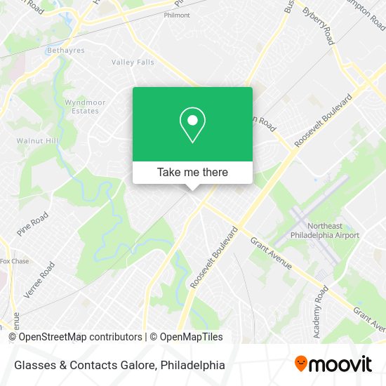 Glasses & Contacts Galore map