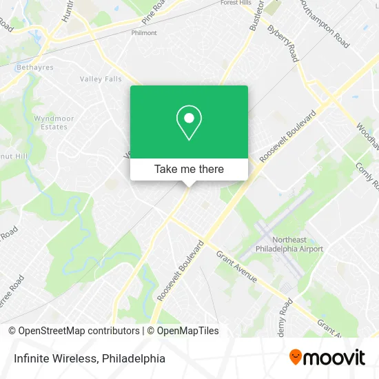 Infinite Wireless map