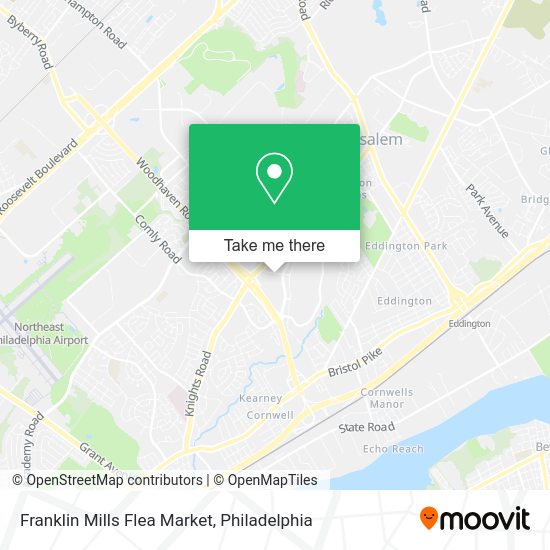 Franklin Mills Flea Market map