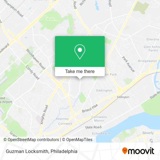 Guzman Locksmith map