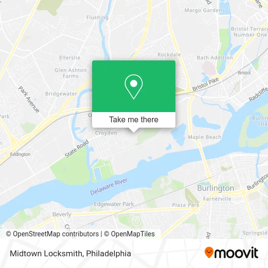 Midtown Locksmith map