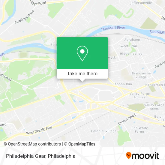 Philadelphia Gear map