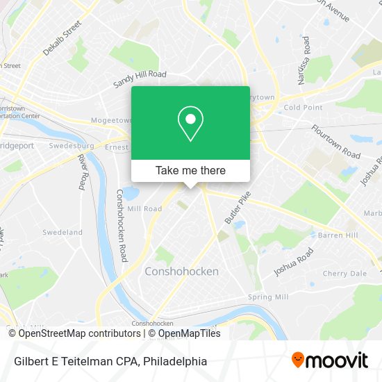 Gilbert E Teitelman CPA map