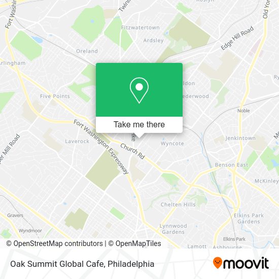 Oak Summit Global Cafe map