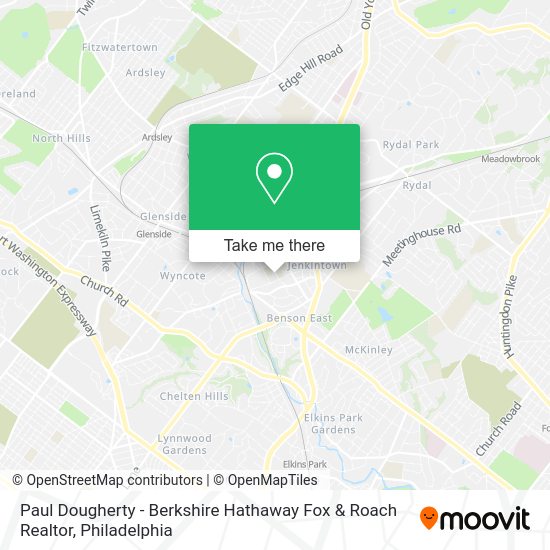 Paul Dougherty - Berkshire Hathaway Fox & Roach Realtor map
