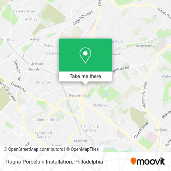 Ragno Porcelain Installation map
