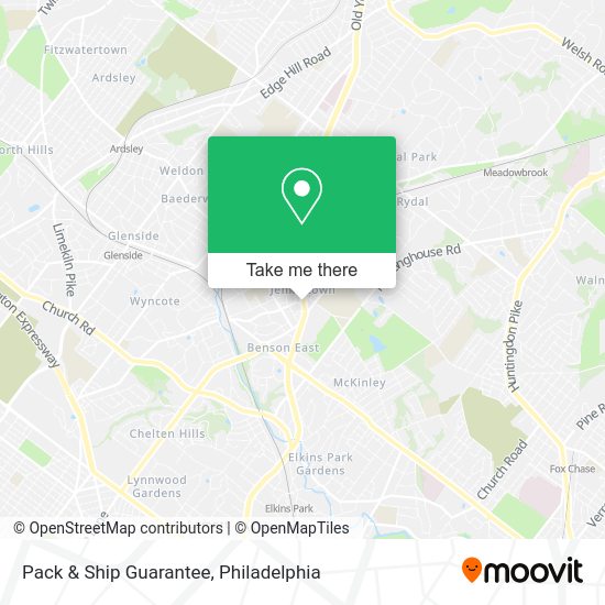 Mapa de Pack & Ship Guarantee