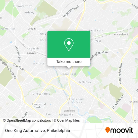 One King Automotive map