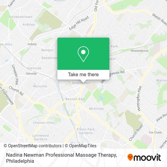 Mapa de Nadina Newman Professional Massage Therapy