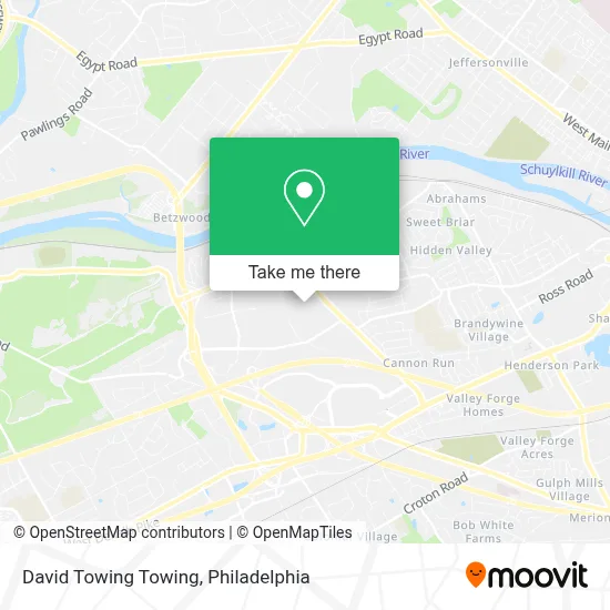 David Towing Towing map